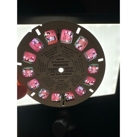 Vintage Peanuts View-Master 3 Reel Set Snoopy Charlie Brown B5361-63 - Picture 3 of 5